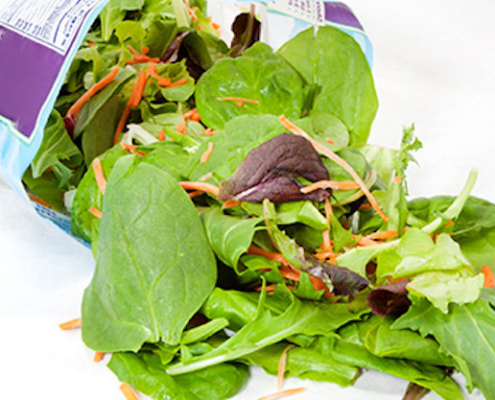 Bagged salad outbreak image from CDC