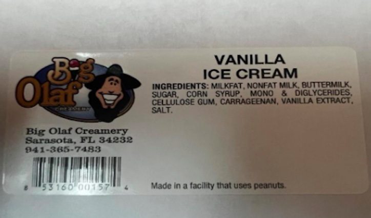 Big Olaf Ice Cream Listeria Recall and Outbreak