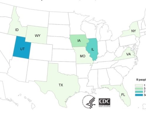 E. coli lawyer - CDC final map of Jimmy John's clover sprout outbreak