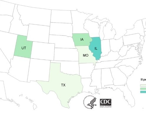 E. coli lawyer- CDC's map of JImmy John's Clover Sprouts E. coli outbreak 2:26:20