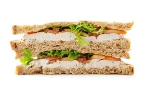 Listeria lawyer cross-section of chicken salad sandwich