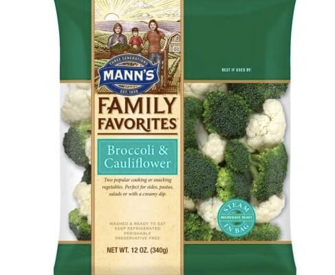 Mann Listeria recall broccoli & cauliflower