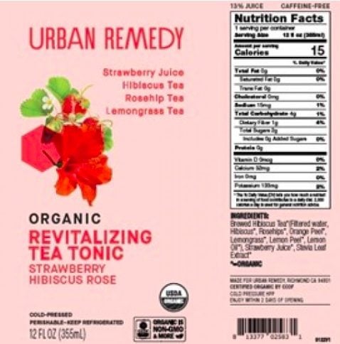 Urban Remedy Tea Tonic Hepatitis Recall