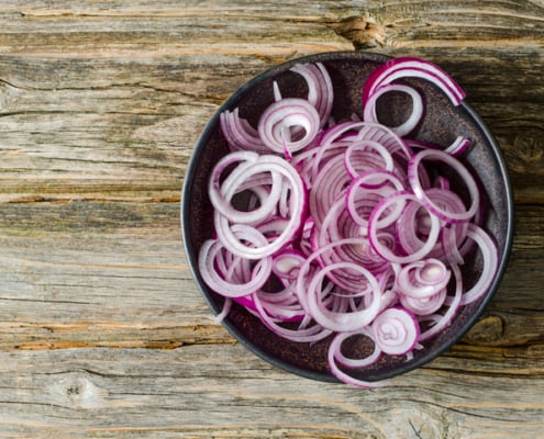 Salmonella Lawyer- bowl of sliced red onions